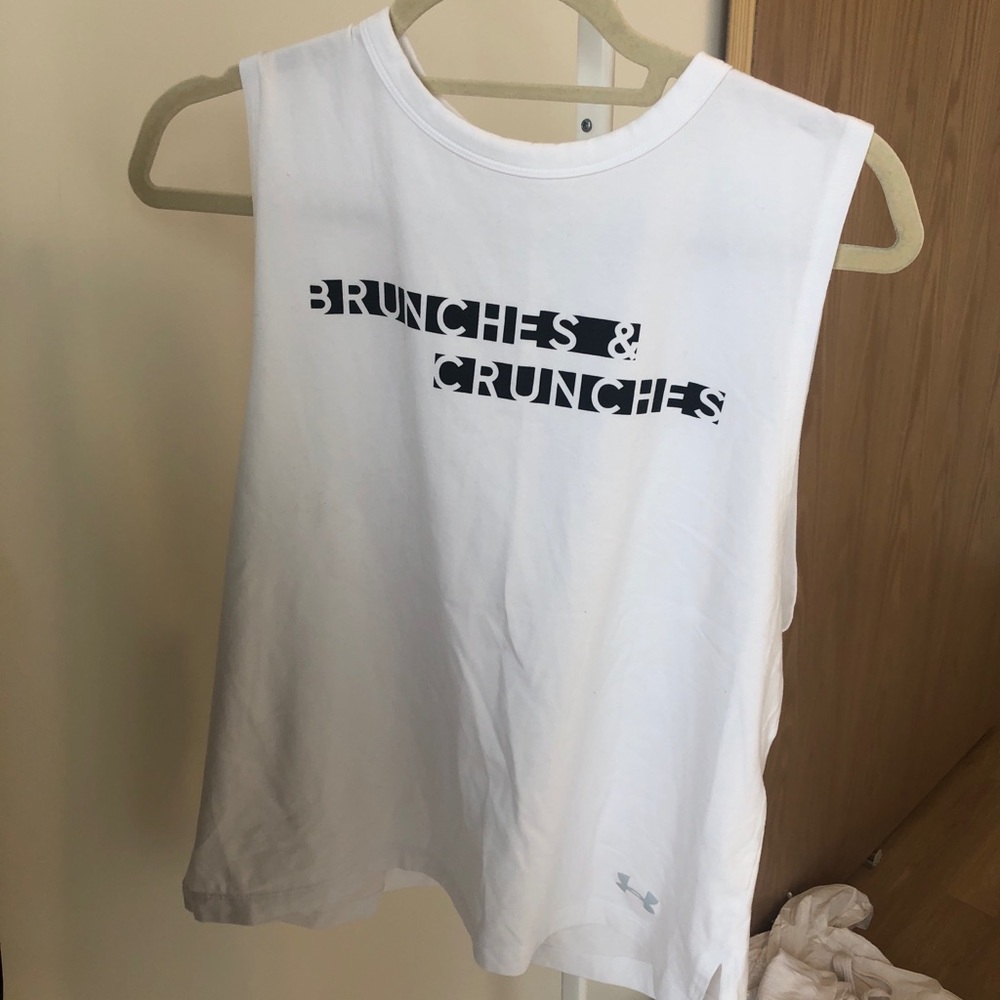 Under Armour White Workout Tank